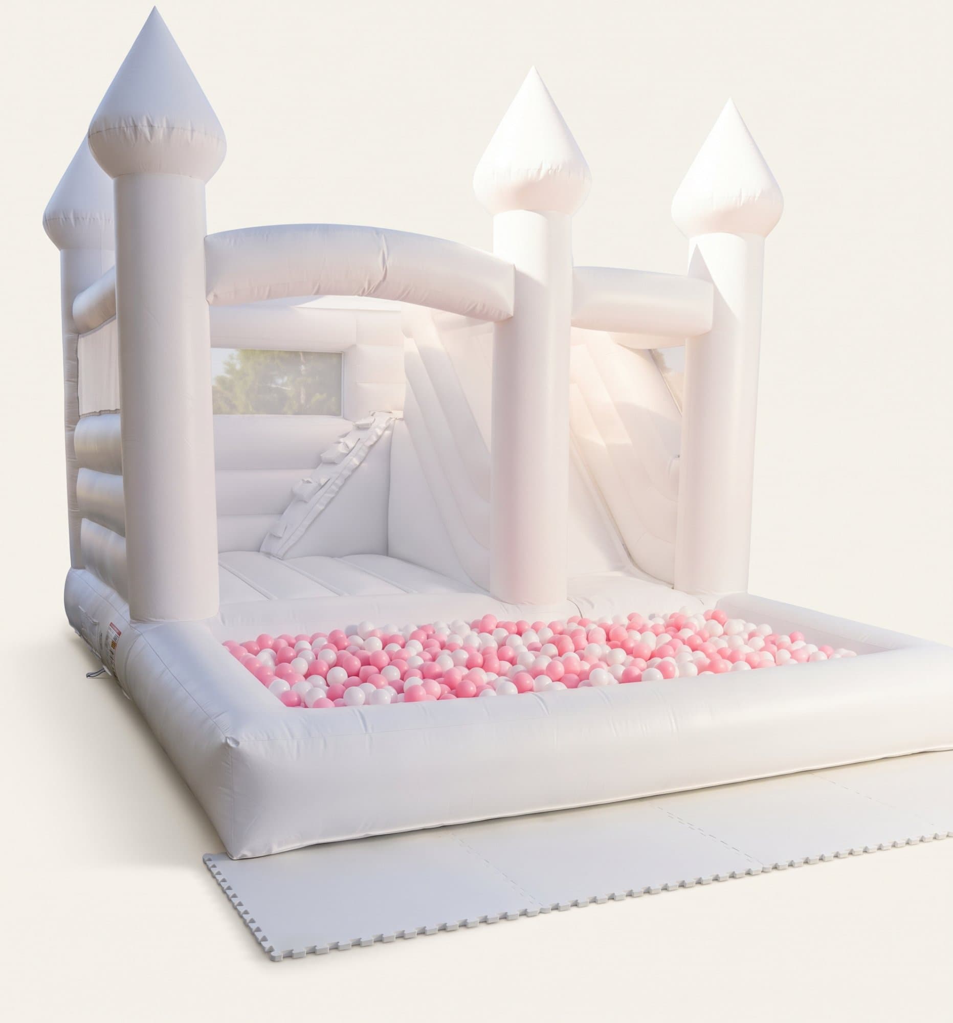 Kingdom Combo Bounce House White (with roof)