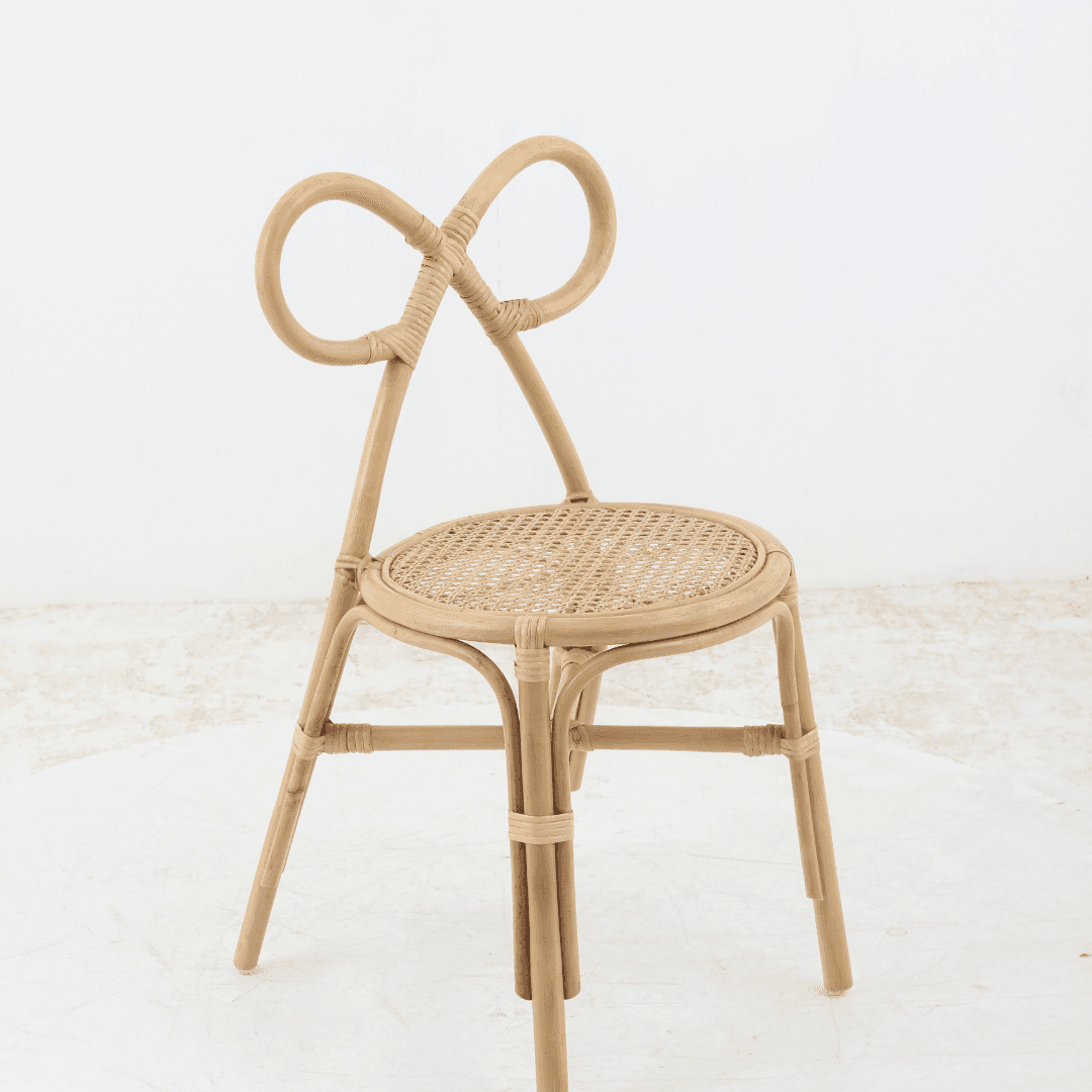 Rattan Bow Teen Chair