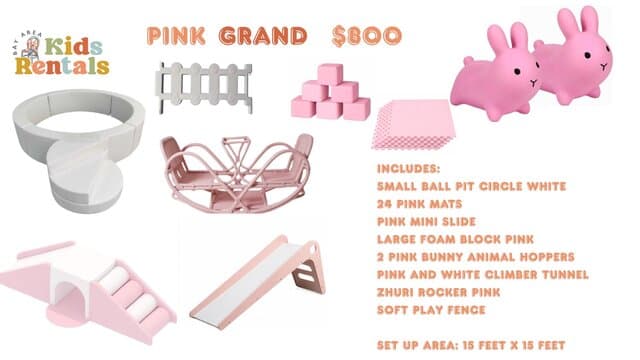 Pink Grand Soft Play Package
