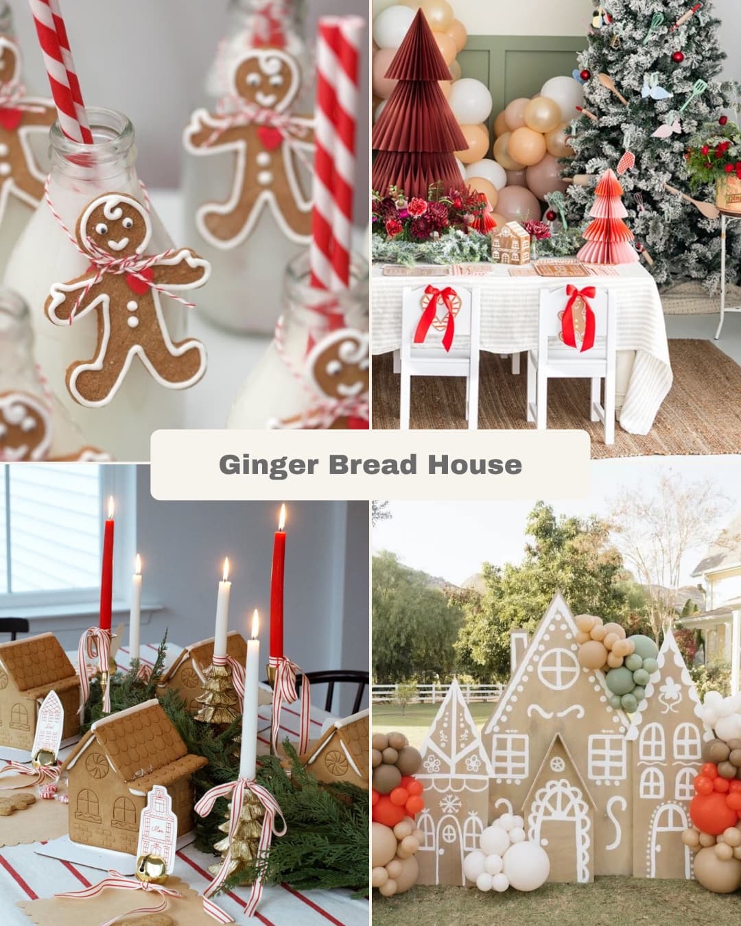 Gingerbread House party styled by Bay Area Kids Rentals