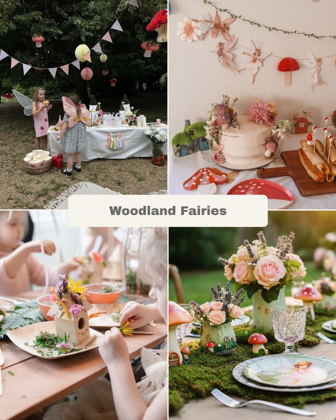 Woodland Fairies party styled by Bay Area Kids Rentals